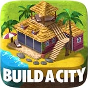 Town Building Games: Tropic Ci app icon - Strategy category