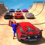 Superhero Car: Mega Ramp Games app icon - Simulation category