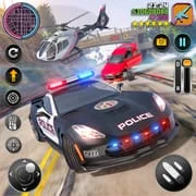 US Cop Car Chase Game 3D app icon - Simulation category