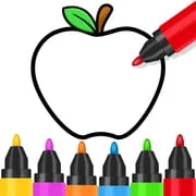 Toddler Coloring Book For Kids app icon - Educational category
