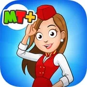 My Town Airport games for kids app icon - Educational category