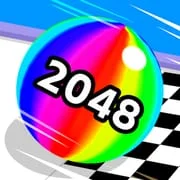 Ball Run 2048: merge number app icon - Casual category