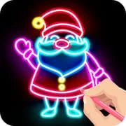 Draw Glow Christmas icon