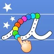 Cursive Letters Writing Wizard app icon - Education category