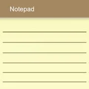 Notepad - simple notes app icon - Productivity category