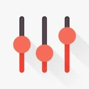 Flat Equalizer - Bass Booster app icon - Music & Audio category