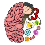 Brain Test 3: Tricky Quests app icon - Trivia category