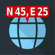 Map Coordinates app icon - Maps & Navigation category