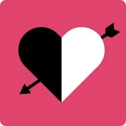 Black White Interracial Dating app icon - Dating category