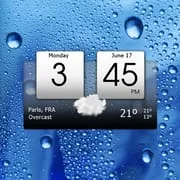 Digital Clock & World Weather app icon - Weather category