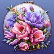 Color by Letter: Sewing game app icon - Art & Design category