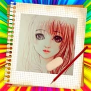 How to draw anime step by step app icon - Art & Design category