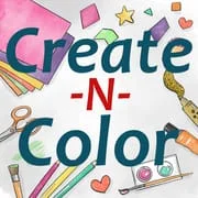 Create-N-Color Coloring Book app icon - Art & Design category