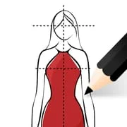 Fashion Design Sketches Book app icon - Art & Design category