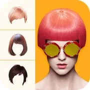 Hair try-on - hair styling app icon - Beauty category