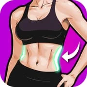 Flat Stomach Workout - Fitness app icon - Health & Fitness category