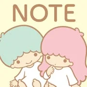 Notepad Little Twin Stars app icon - Personalization category