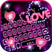 Neon Love Theme app icon - Personalization category