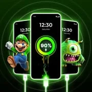 3D Battery Charging Animation app icon - Personalization category