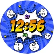 Comic Pow HD Watch Face app icon - Personalization category