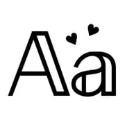 Fonts Keyboard app icon - Personalization category