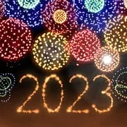 New Year 2023 Fireworks 4D app icon - Personalization category