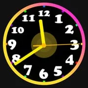 Neon Clock Wallpaper app icon - Personalization category