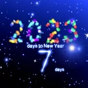 New Year's day countdown app icon - Personalization category