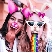 Face Live Camera: Face Filters app icon - Photography category