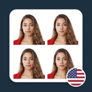 US Passport Size Photo Maker app icon - Photography category