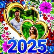 Photo frame app, collage maker app icon - Photography category