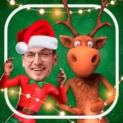 Dance with your face Christmas app icon - Social category