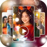 Photo video maker with music app icon - Video Players & Editors category