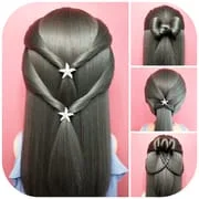 Hairstyles step by step app icon - Beauty category