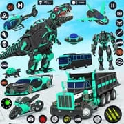 Dino Robot Car Transform Games app icon - Strategy category