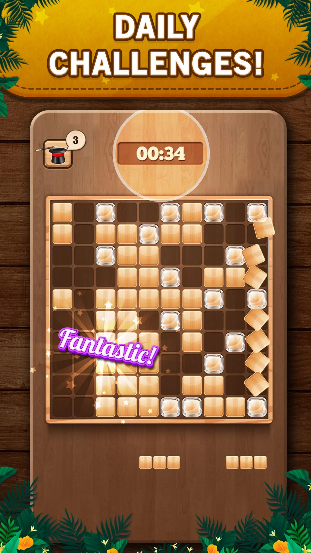 Wooden 100 Block Puzzle Game Screenshot 3