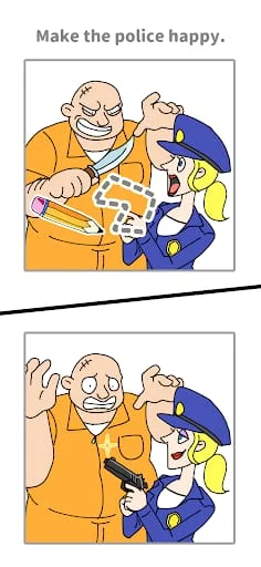 Draw Happy Police - Draw Games Screenshot 4