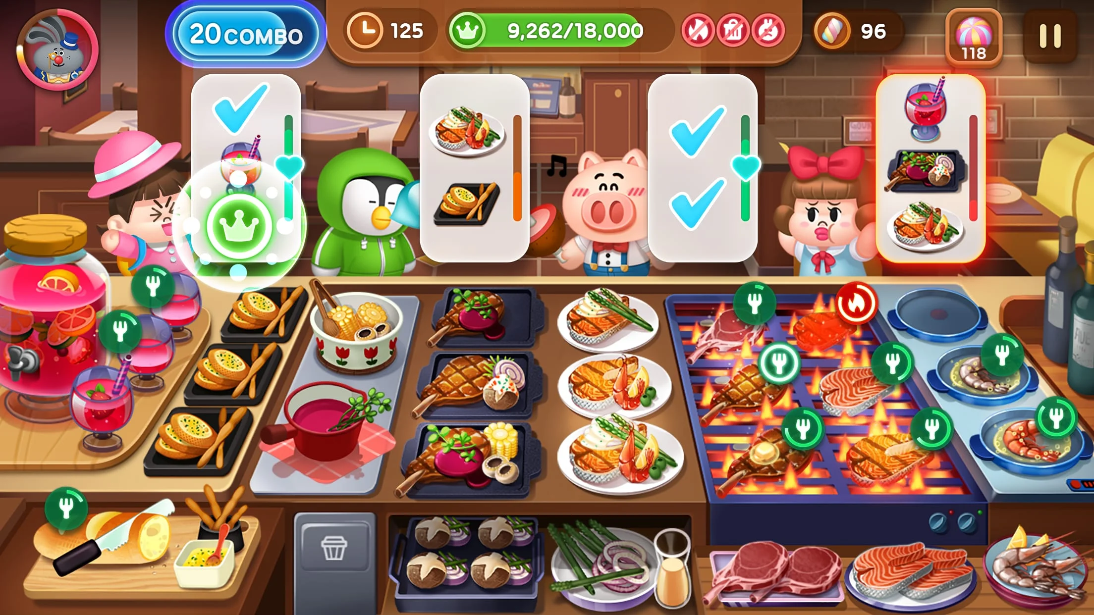 LINE CHEF A cute cooking game! Screenshot 3