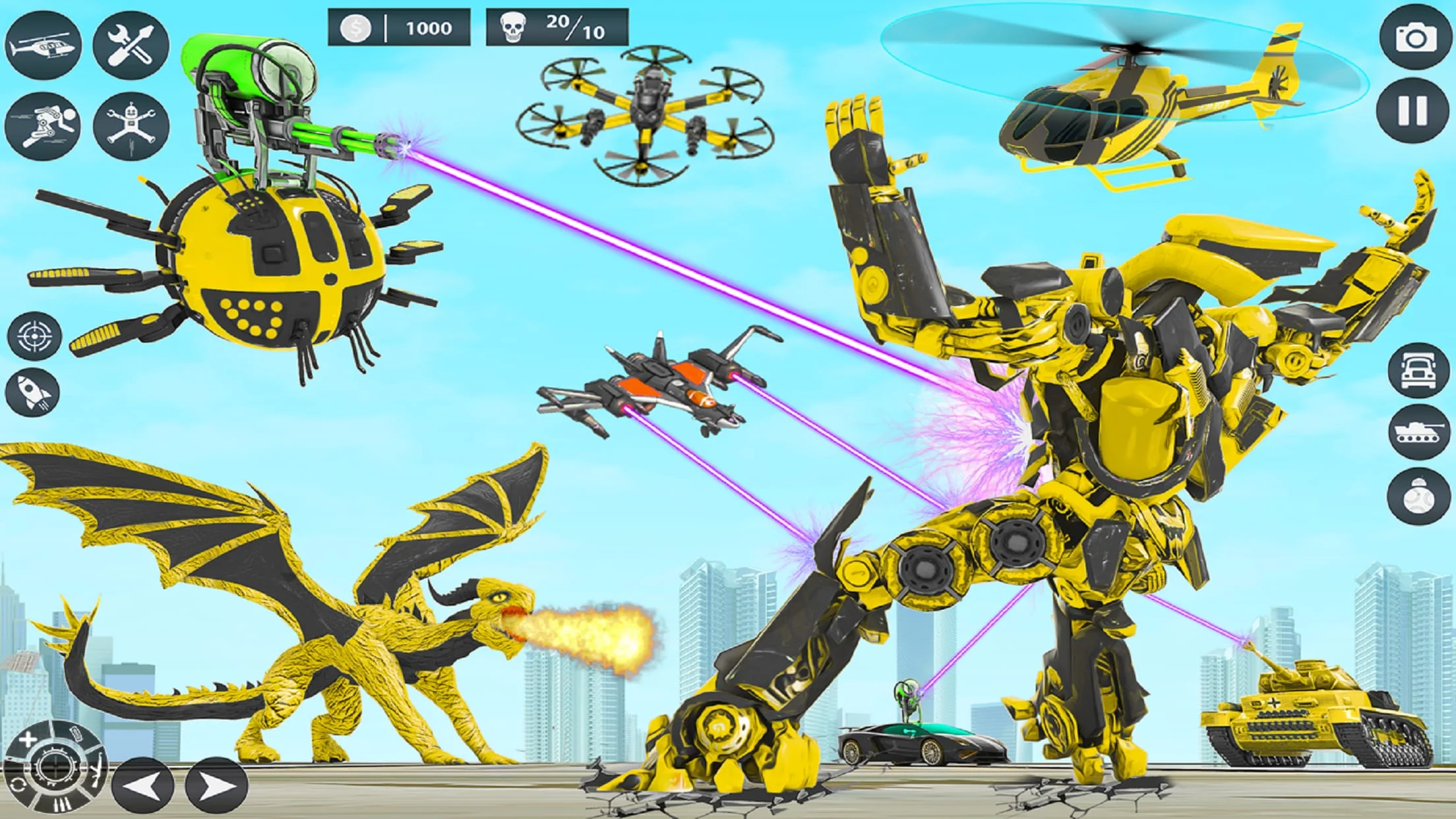 Dragon Robot Police Car Games Screenshot 3