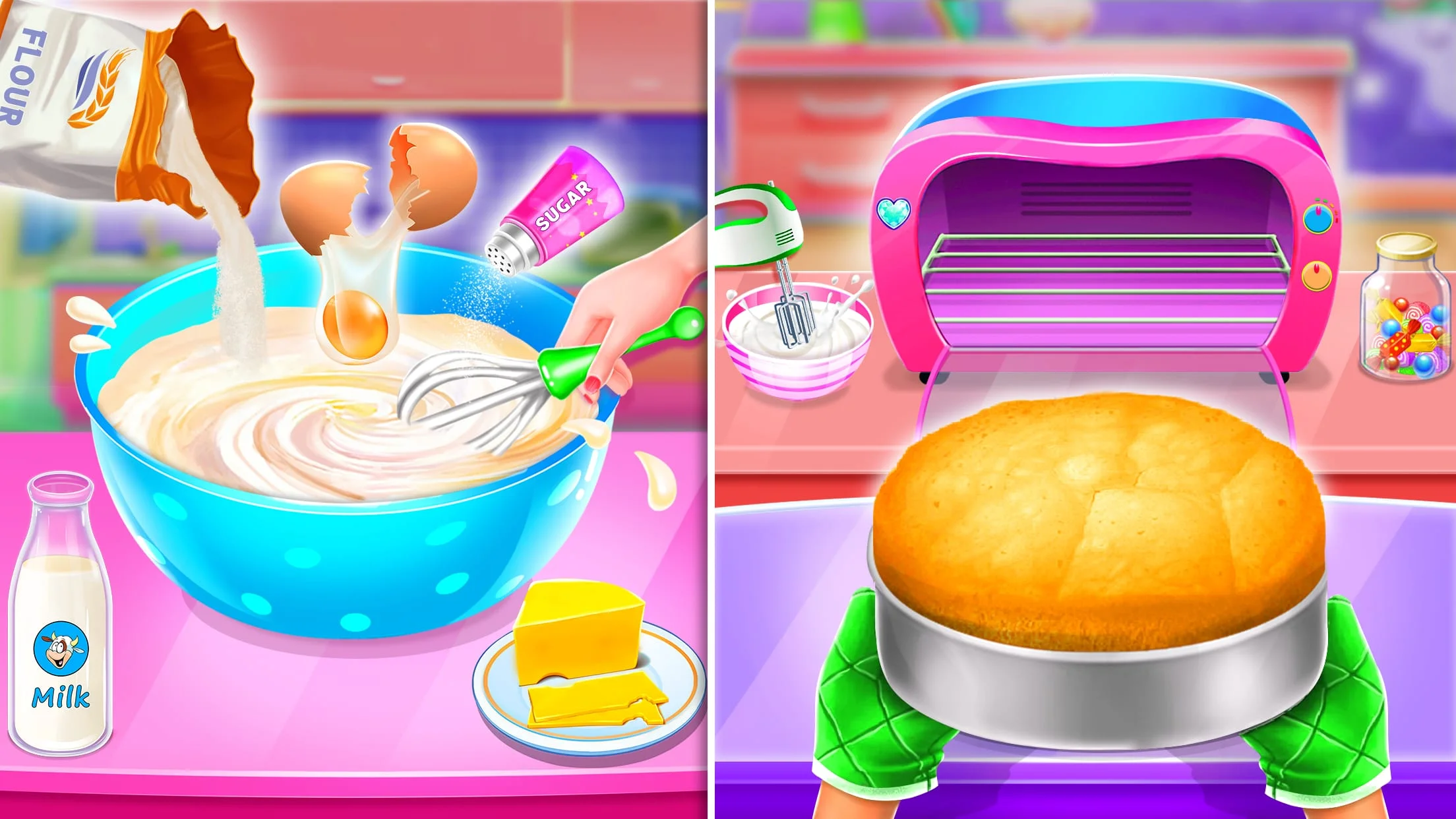 Sweet Bakery: Baking Cake Game Screenshot 3