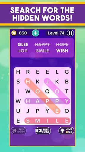 Word Search Addict Word Puzzle Screenshot 2