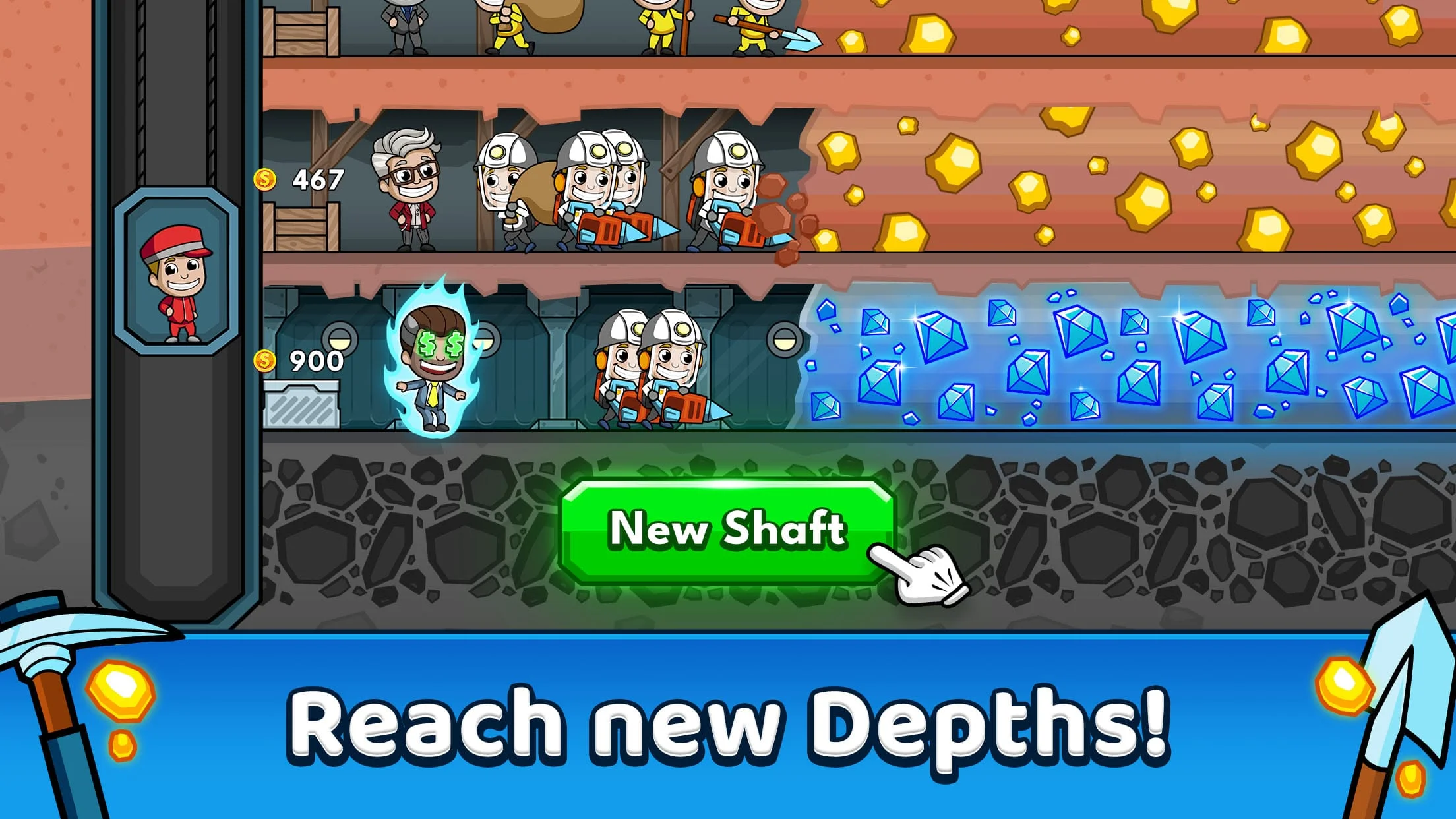 Idle Miner Tycoon: Gold & Cash Screenshot 3