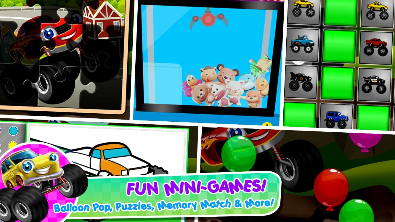 Monster Trucks Game for Kids 2 Screenshot 3