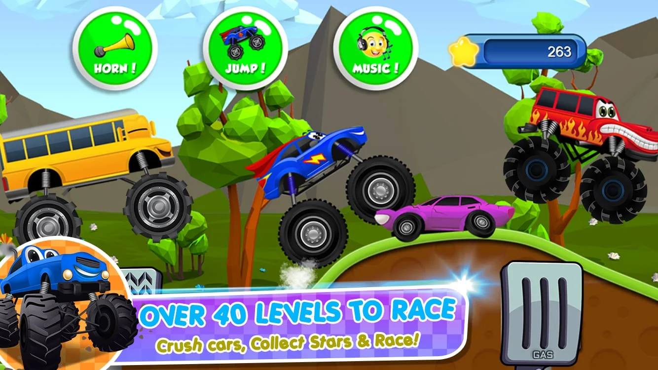 Monster Trucks Game for Kids 2 Screenshot 4