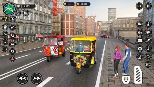 Modern Rickshaw Driving Games Screenshot 1