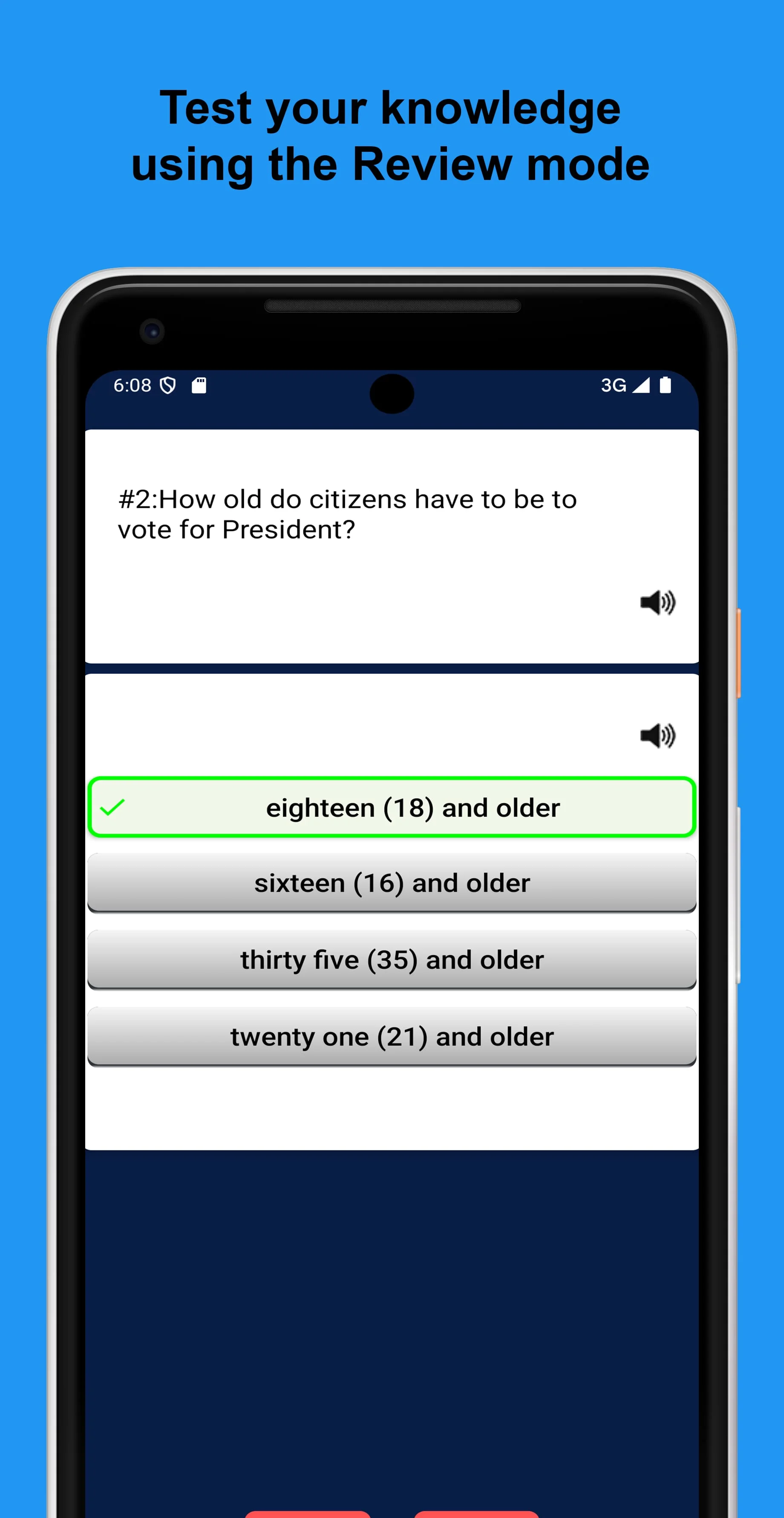 US Citizenship Test 2024 Screenshot 3