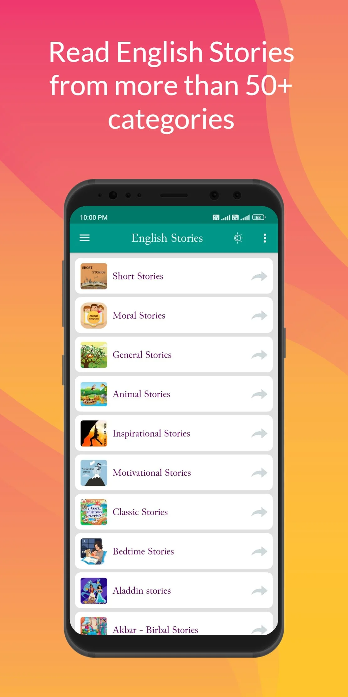 1000+ English Stories Offline Screenshot 1