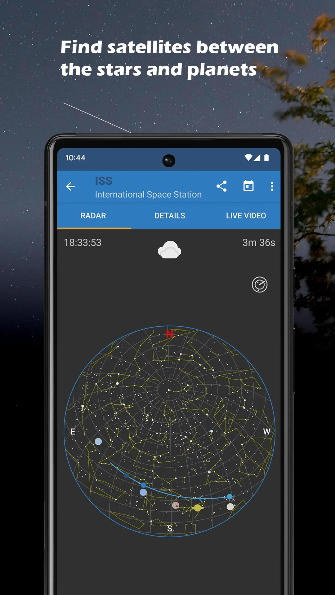 ISS Detector Satellite Tracker Screenshot 2
