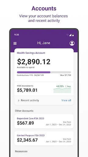 HealthEquity Mobile Screenshot 2