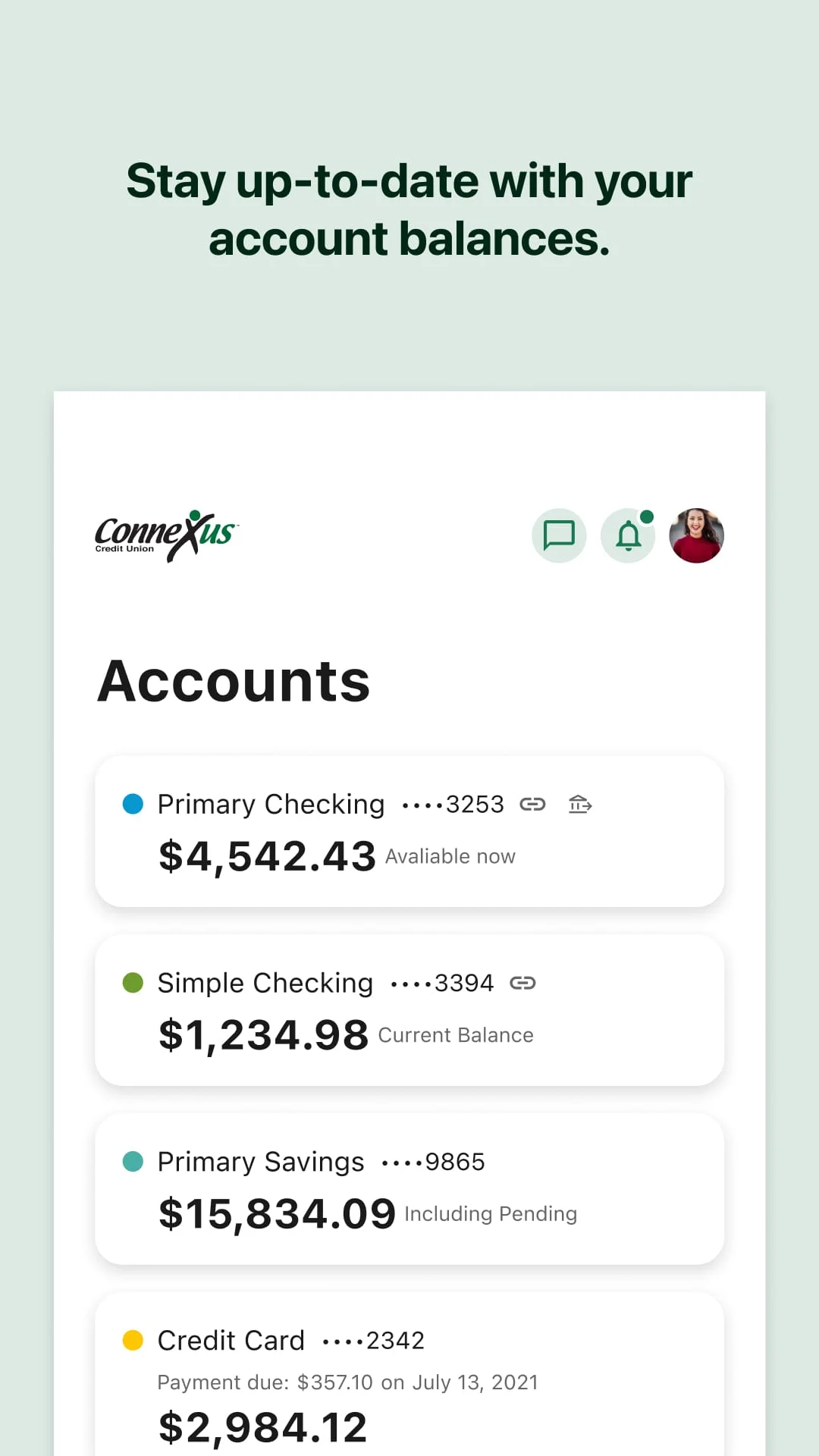 Connexus CU Mobile App Screenshot 2